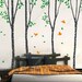 Super big (102 inch) Four Birch Trees- Removable Vinyl Wall Art Decals Stickers for home Decor