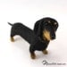 Dachshund Custom Realistic Needle Felted Dog / Pet Portrait Sculpture - OOAK - Breed Dachshund