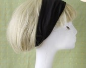 Rayon jersey wide Yoga headband Black