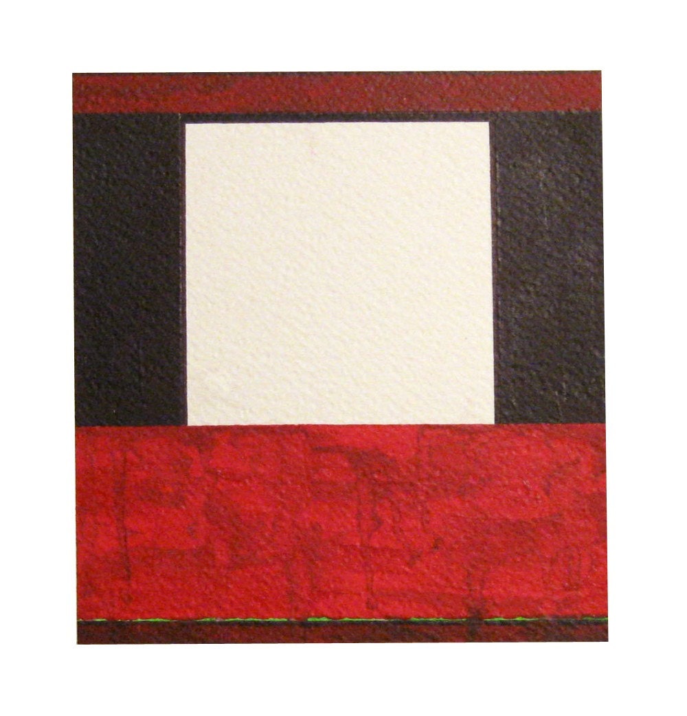 Red  -  Original Acrylic Painting on Paper