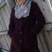 ON SALE Grey Scarf Warmer - Reversible Button