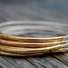 Summer White Leather Bangle Bracelets Set of 10 Stacking Bangles Best Seller Amy Fine Design