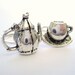 Teacup Rings - Mother Daughter Matching Set Double Finger Ring Set Best Friend Rings
