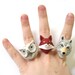 Best Friend Rings - Matching Rings Woodland Animals Set of Three