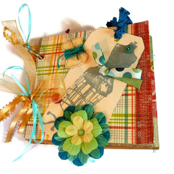 Paper Bag Photo Album Sewn with Love