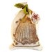 Lavender Sachet  in aTea Dyed Muslin Drawstring Bag
