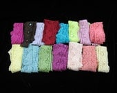30 yards 1" width in 15 different colors beaded and sequined double side stretch laces trim