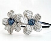 Read All About It Double Daisy Headband