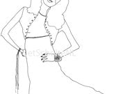 party girl illustration