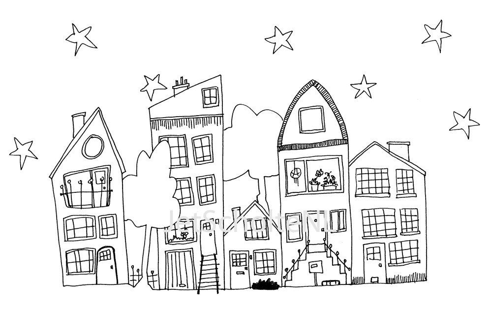 Street view illustration
