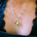 Neon Drop Pendant - Lemon Quartz and 14K Gold Filled Handmade Necklace