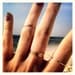 Pretty Girl Gold Stacking Rings - Set of Five 14K Gold Filled Handmade Rings