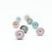 Alicante  Porcelain Stud Earrings - Turquoise, Gray, Purple, Coral ,Sku blue- Free Gift Wrapping