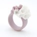 La-Rochelle Porcelain Ring - Purple and White - Custom Rings
