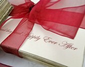 Wedding Guest Book Alternative Cards - Set of 50 - Happily Ever After