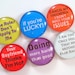 Magnets - Kinda Bitchy - Set of Six One Inch Glass Magnets