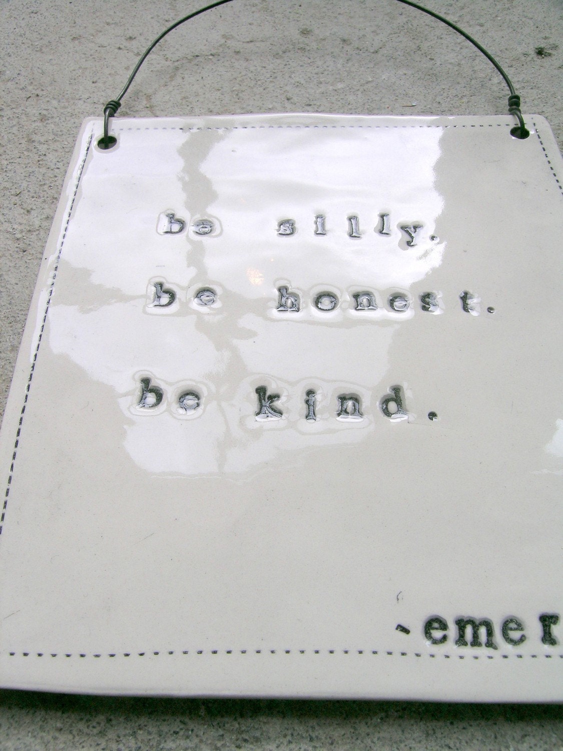 plaque emerson quote. MADE TO ORDER
