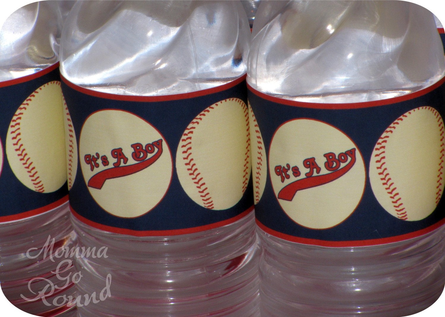 Vintage Baseball Water Bottle Wrappers - Printable