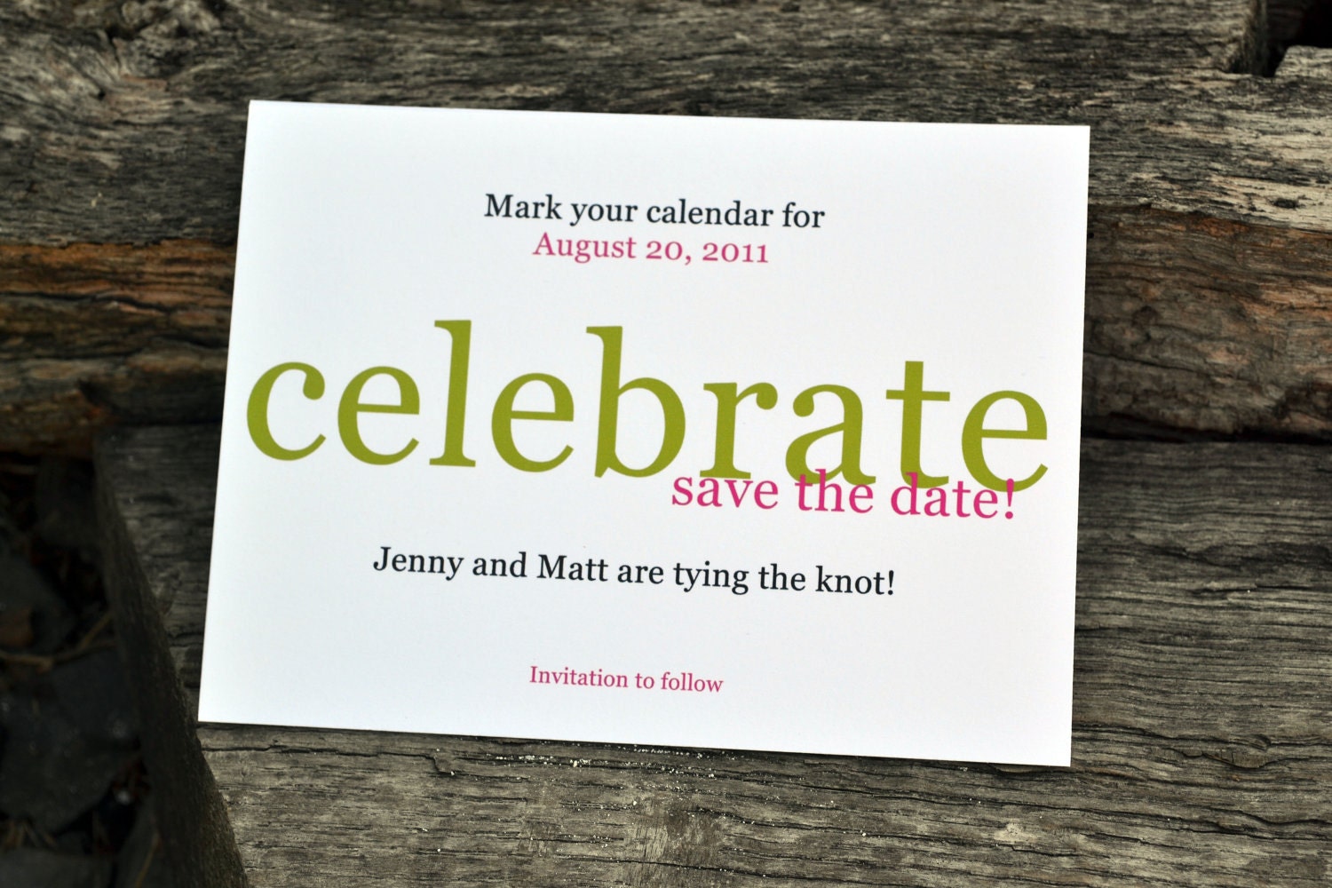 Save The Date Invitation Celebrate the Date