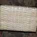 Vintage 1950's Woven Basket Weave and Leather Box Style Handbag British Hong Kong