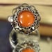 Sun and Moon Ring Orange Harvest Moon Adjustable