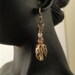 Rustic Earrings Gold Brown Czech Glass Earrings Nature Earrings Chocolate Earrings Dangle Earrings Copper Brown Earrings