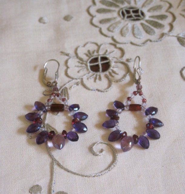 Purple Passion Drops Earrings