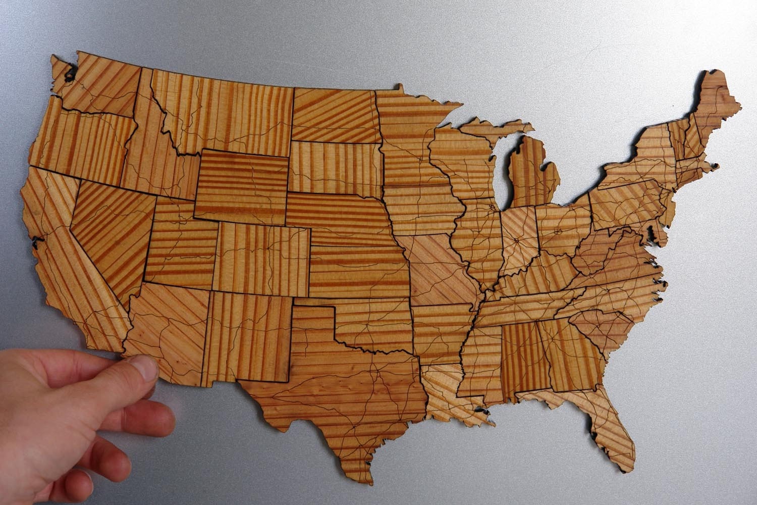 Interstate Map Puzzle - Long Leaf Pine