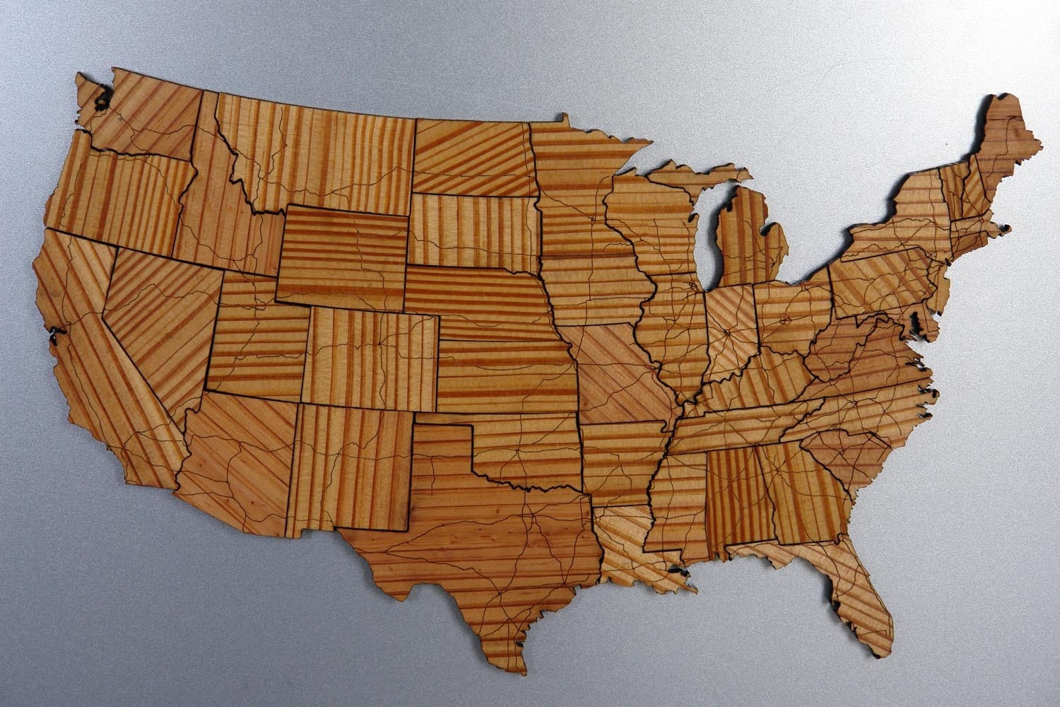 Interstate Map Puzzle - Long Leaf Pine