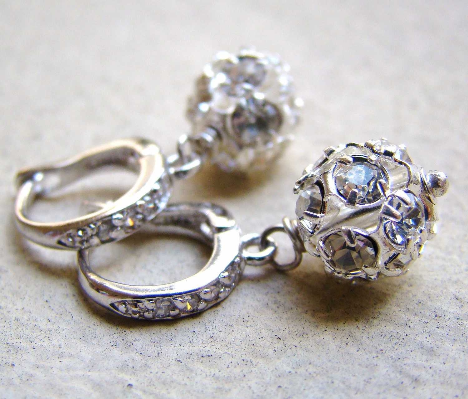 Bridal Petite Swarovski Rhinestone Crystal Earrings