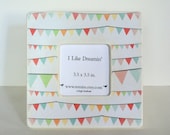 Happy Bunting Picture Frame