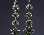 Royal Princess 925 Sterling Silver Artisan Handmade Peridot Gemstones Jewelry Handcrafted Anniversary Wedding Earrings