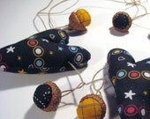 Garland/Banner With Heart Decoration Ornaments / Hearts And Acorns /  Dots / Stars /  Black And Multi Colors