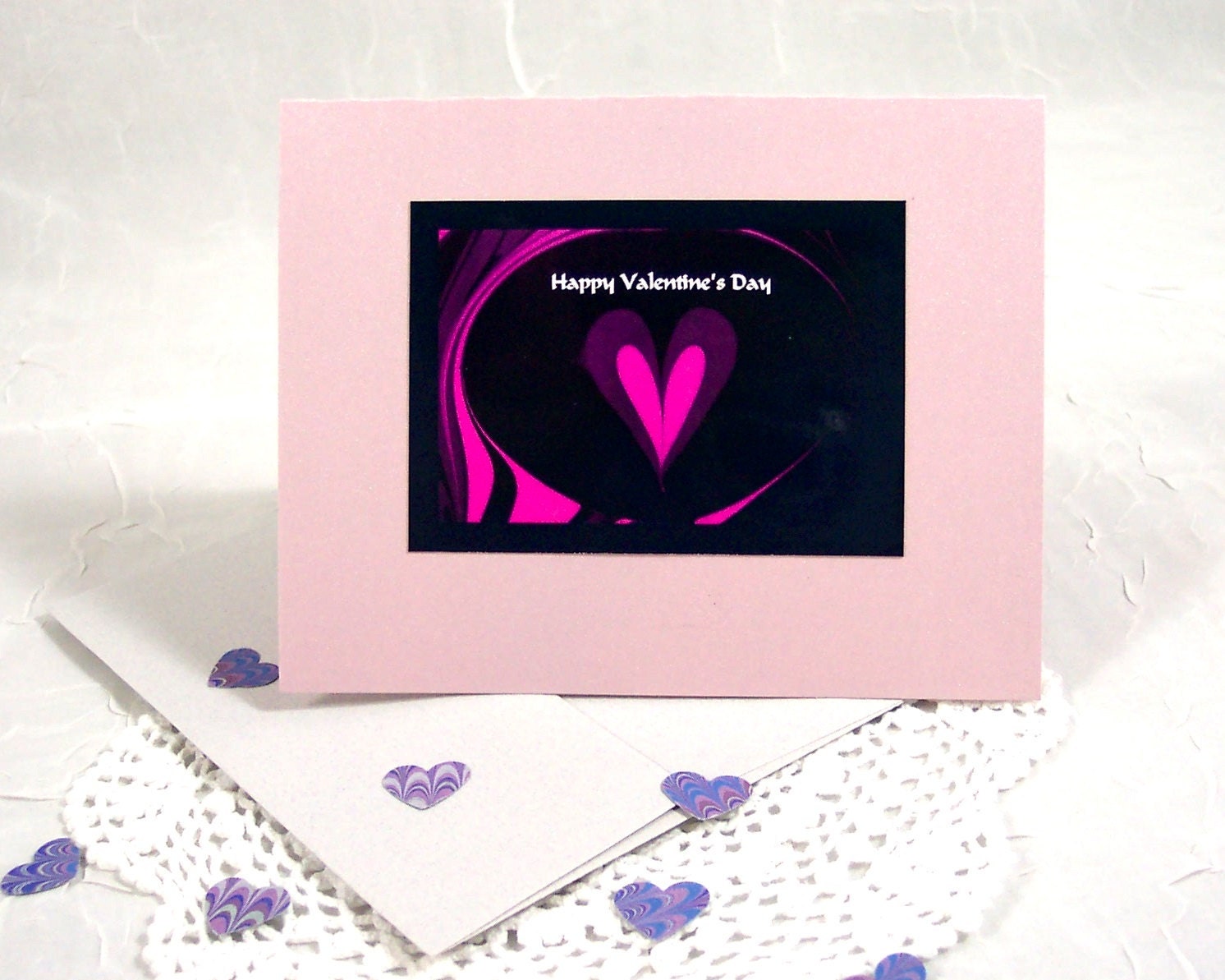 Valentine's Day Card Happy Valentine's Day Pink Heart