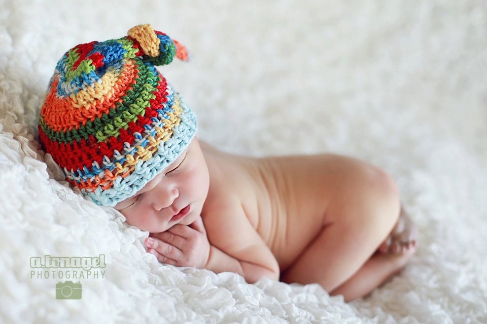 Joey Knot Stocking Cap - Baby Photo Prop Hat