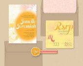 Sorbet Inspired Wedding Invitation