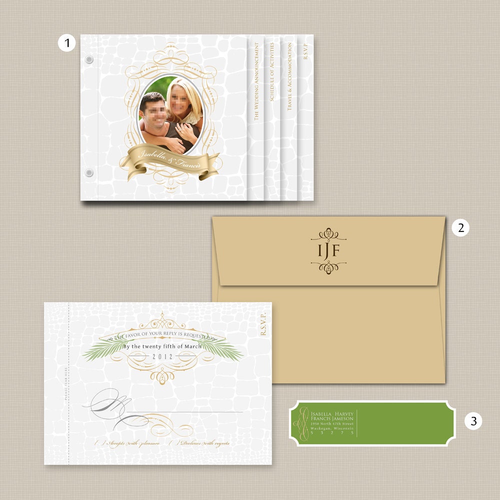 theIsabella Animal Print Wedding Invitation