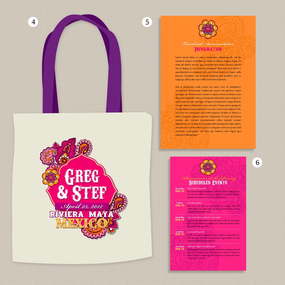 The Stefanie: Custom Tote Bag and Destination Wedding Welcome Kit