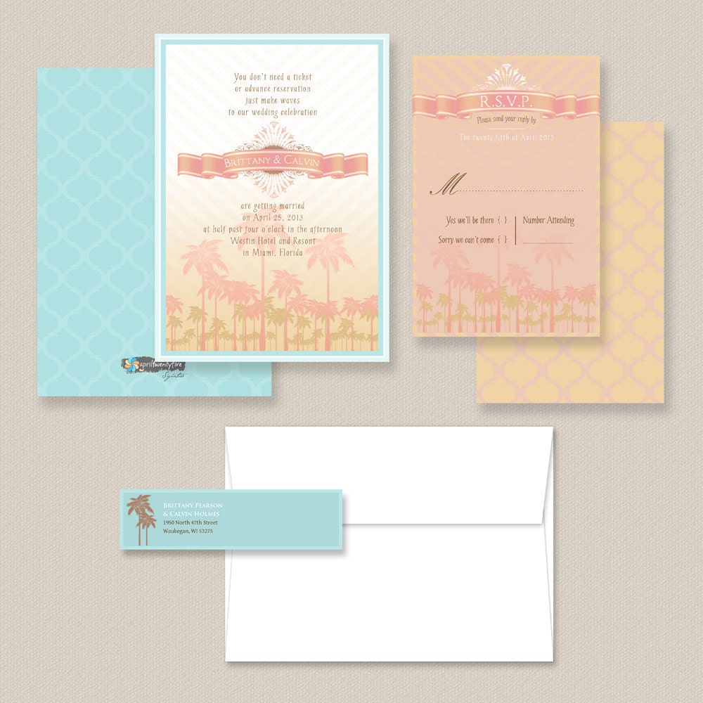 theBrittany Wedding invitation
