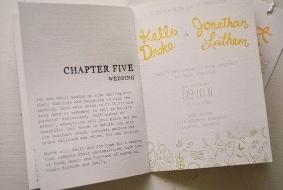 book wedding invitation : no. 10