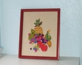 Fruit-tastic Vintage Needlepoint Crewel