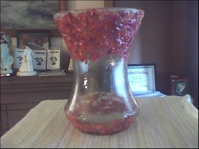 Kaya Vase--  the pink halo