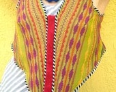 SALE reversible Daniella vest with embroidered stripes