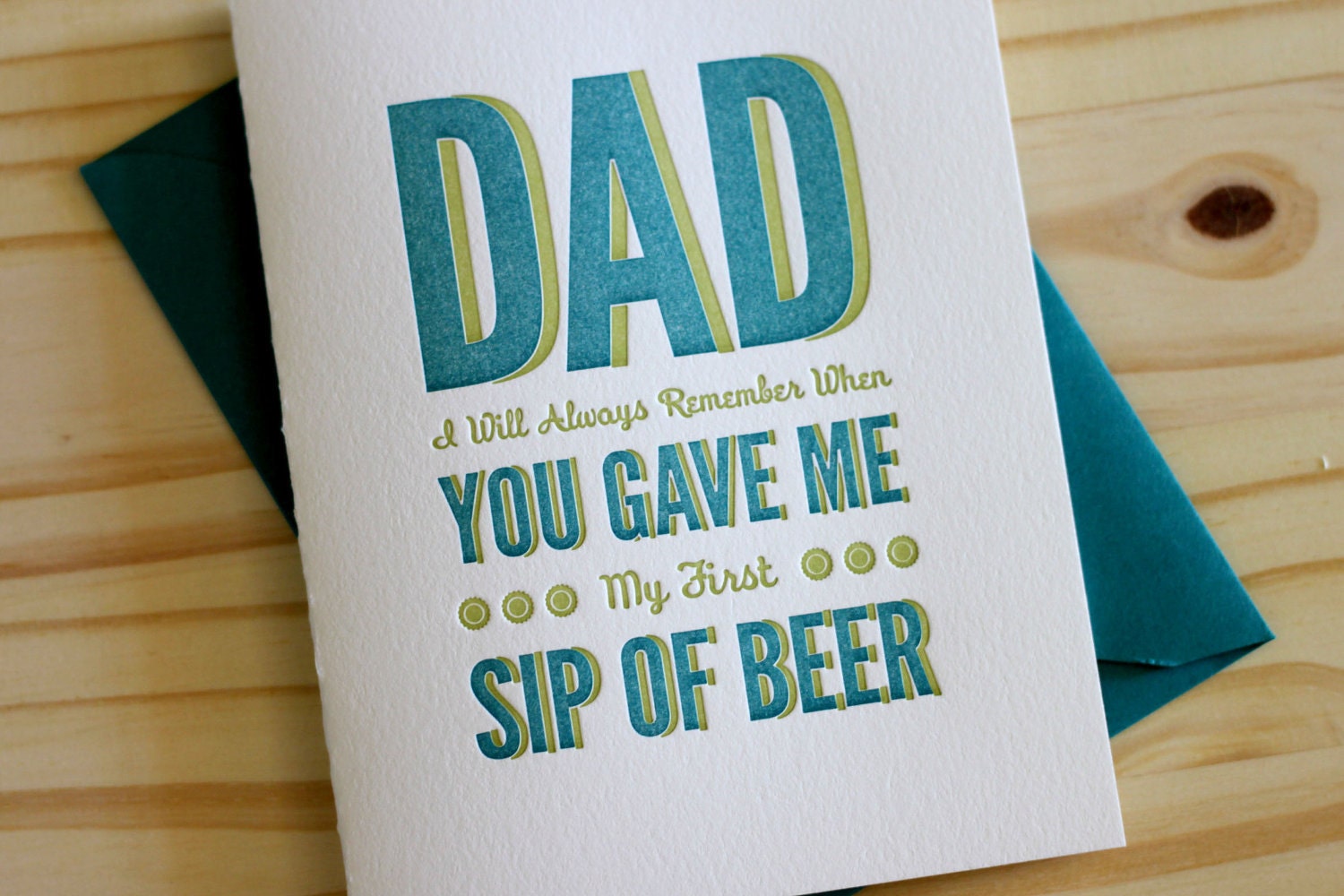 Dad Here's to You Card