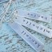 Handstamped Custom Personalized Sterling Silver THREE BARS Necklace