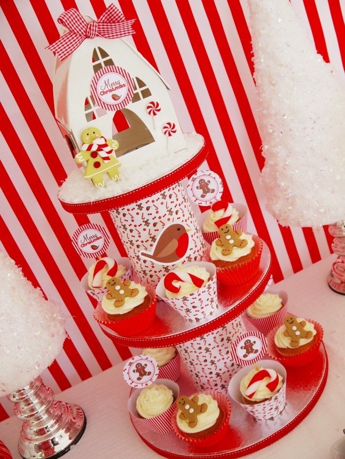 HALF PRICE - Christmas Candyland Printable Party - With Customizable Templates