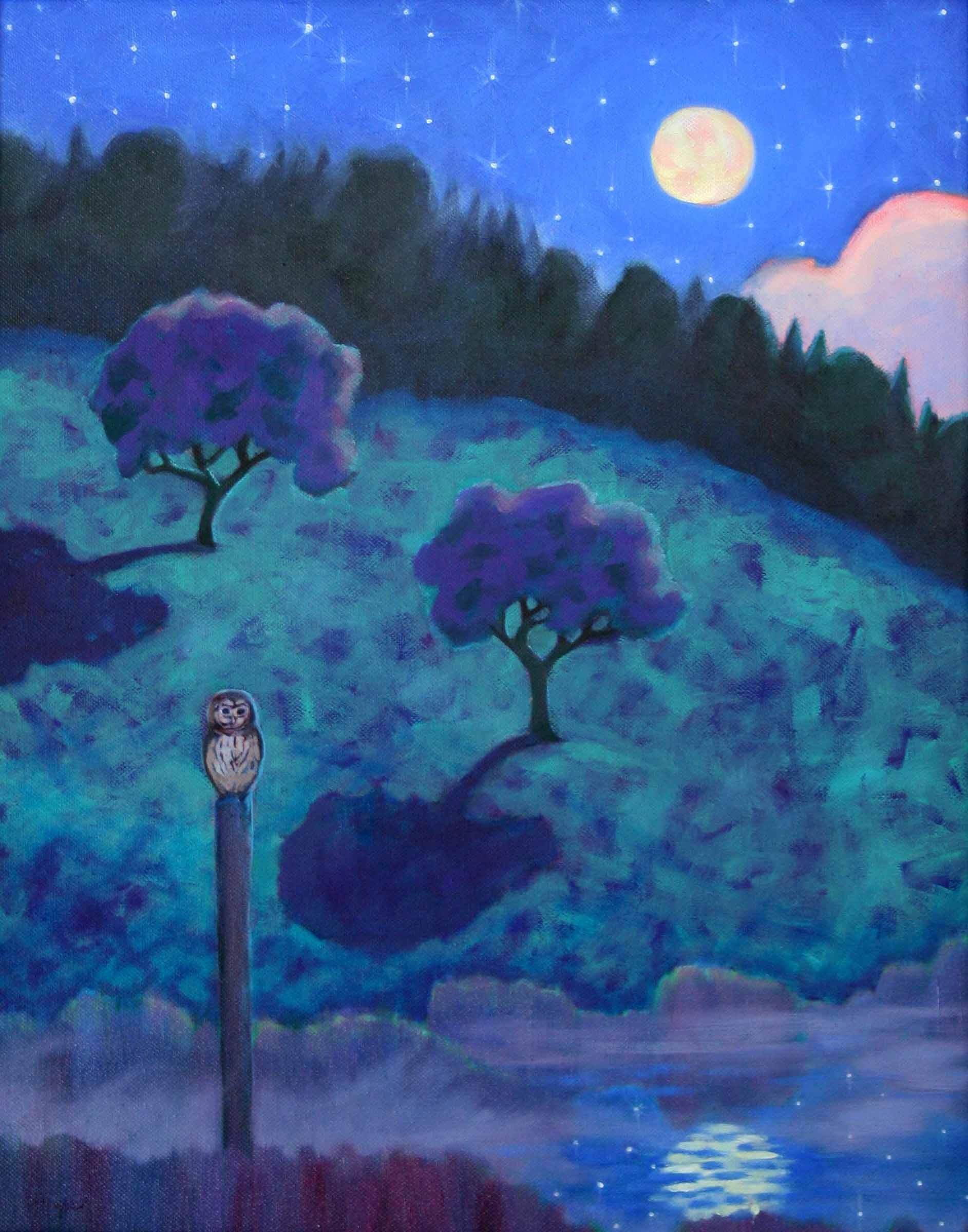 Under the Orchard Moon, Owl by the Pond, Twinkle Stars, Fog Over Water