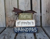 Fathers Day Dad Grandpa Papa Fathers Day Grandma Nana Mom Stacker wood blocks personalized gift fathers day home decor.