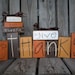 Give Thanks wood block primitive set . . .  fall autumn thanksgiving seasonal decor wood block set