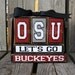 Personalized Custom School Pride Block Sets - you choose wording and colors College, high school, pro team baseball football personalized